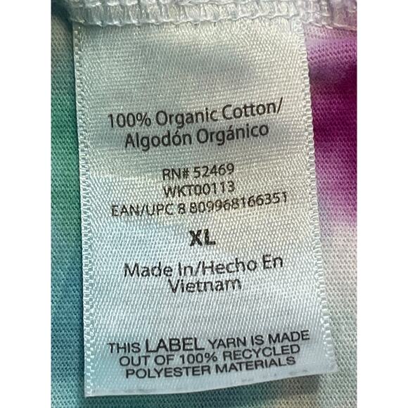 Free Assembly Custom Tie Dye Cropped Purple Blue TShirt Size XL Hippie Retro 60s - Picture 6 of 6